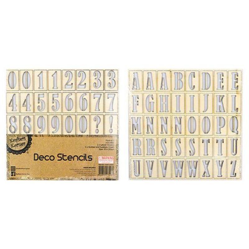 3 Pack Deco Stencils - 20cm x 19.5cm