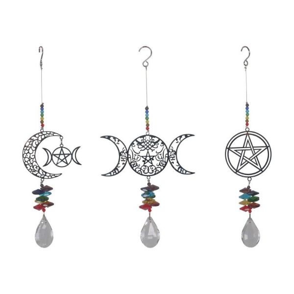 Crystal Laser Cut Wiccan Suncatcher - 21cm