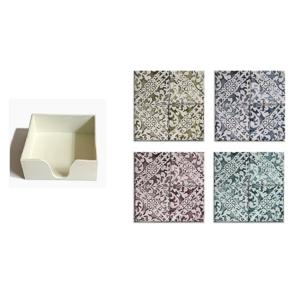 Ceramic Coaster - 11.2cm x 11.2cm x 4.2cm