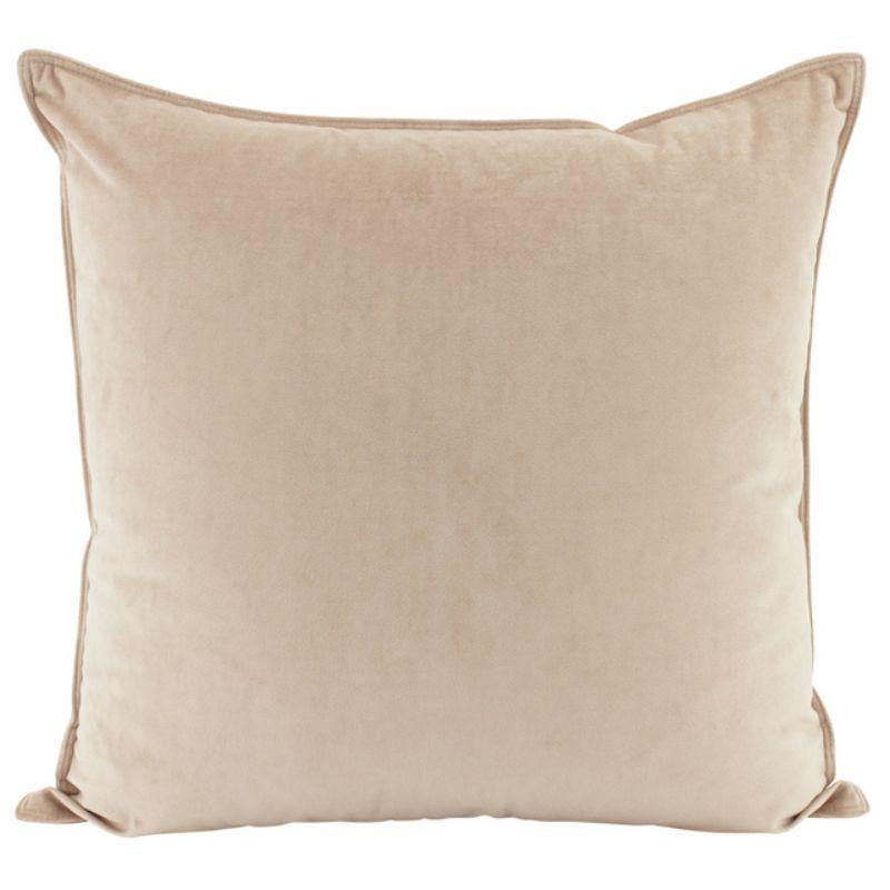 Nude Velvet Cushion - 55cm x 55cm - The Base Warehouse