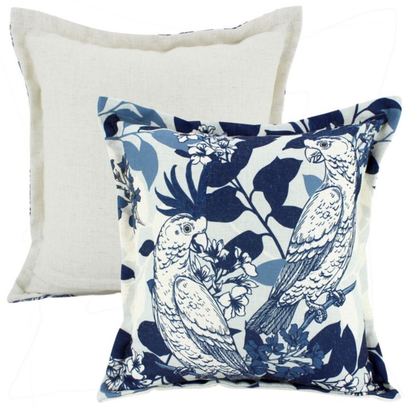 Birdy Talk Linen Cushion - 50cm x 50cm