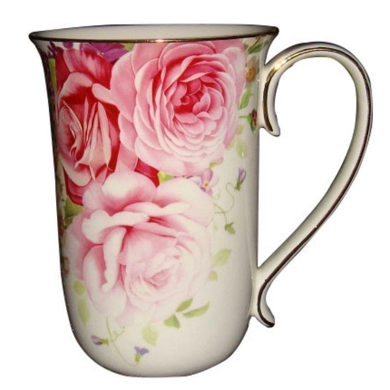 Pink Rose Bullet Mug Cup