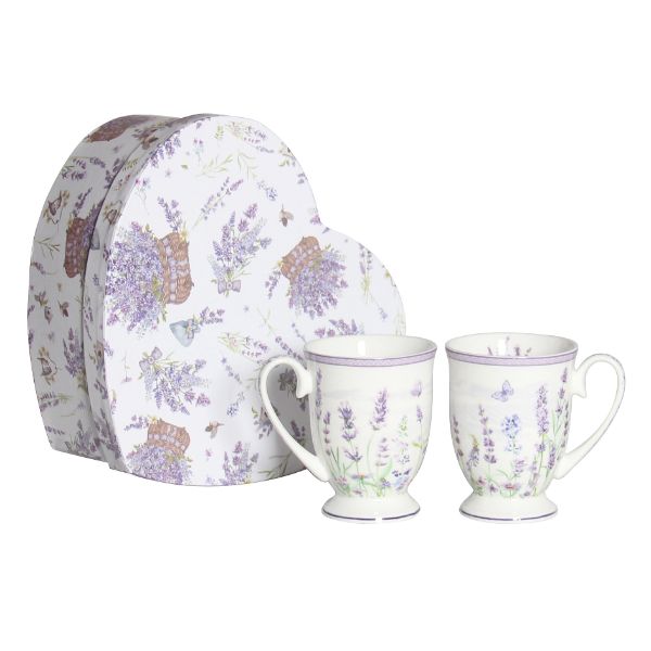 2 Pack Lavender Farm Mug - 280ml