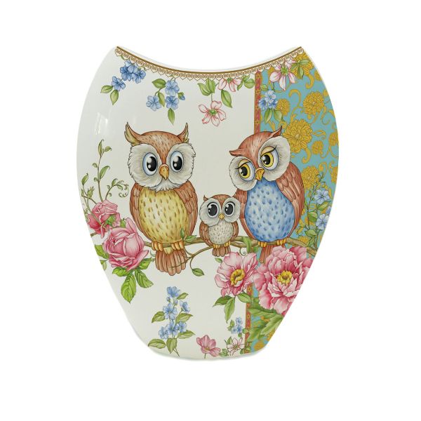 Owls Vase 20cm x 8cm x 25.5cm