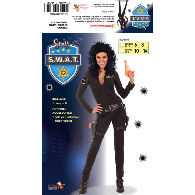 Womens Sexy SWAT Costume - M/L