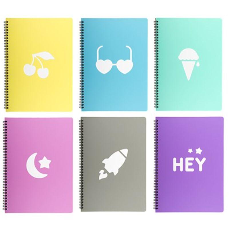 Diecut Design Notebook A4 - 120 Pages