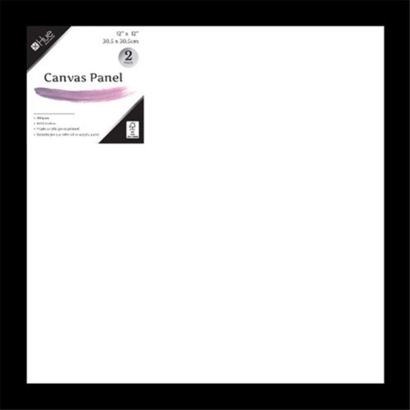 Canvas Panel Cotton 280gsm 3mm 12x12in 2pk P3.1 FSC Mix 70%