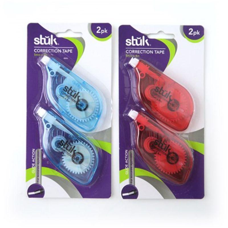 2 Pack Correction Tape - 5mm x 8m