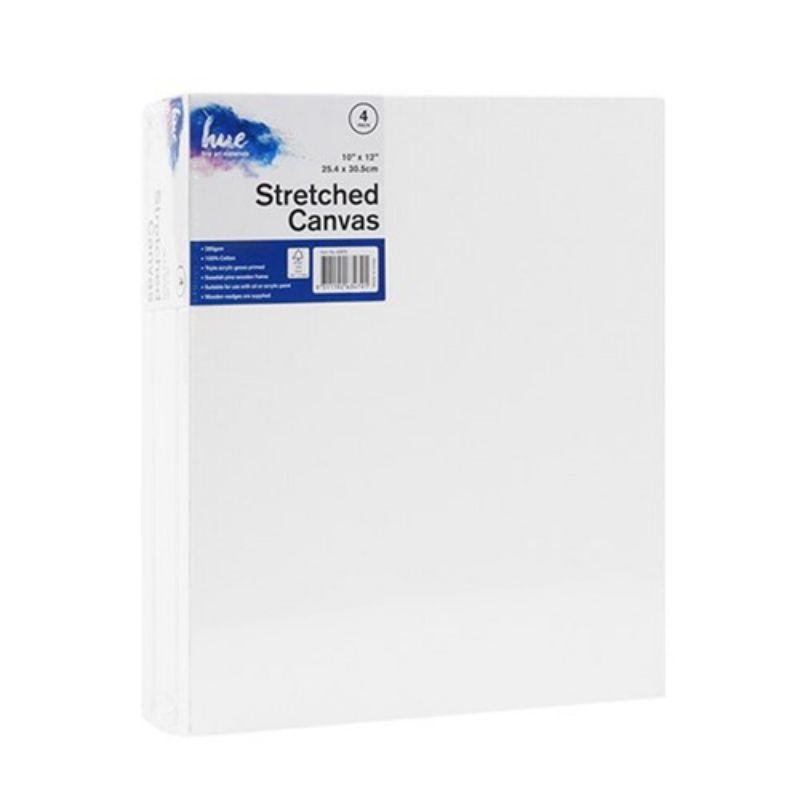 Canvas Stretched Cotton 280gsm 17mm 10x12 4pk W16.1 FSC 100%