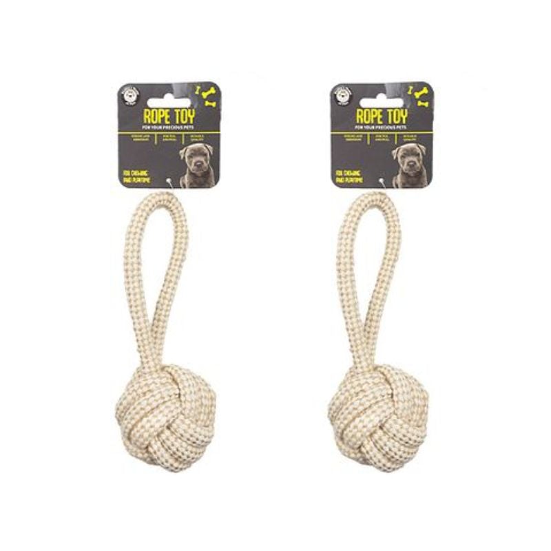Dog Natural Rope Knot Toy - 21cm x 6cm