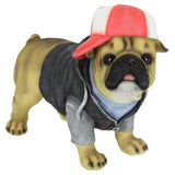 Load image into Gallery viewer, Standing Trendy Dressed Pug Dog - 26cm