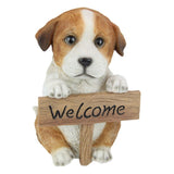 Load image into Gallery viewer, Cute Labrador Dog with Welcome Sign - 18cm