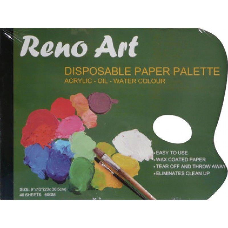40 Sheets Disposable Palette 60gsm - 23cm x 30cm