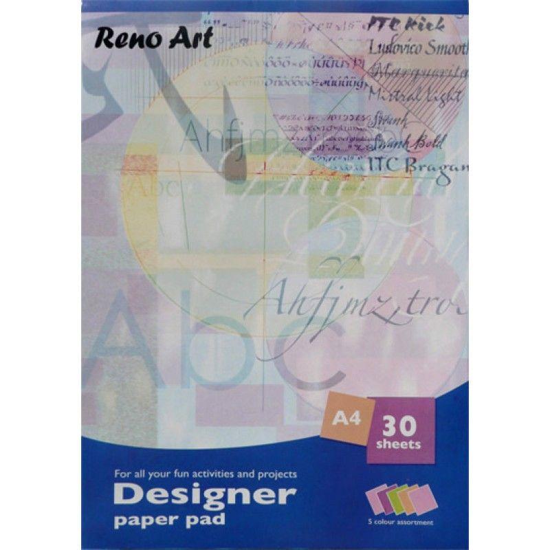 Designer Pad, A4 80gsm - 30 Sheets