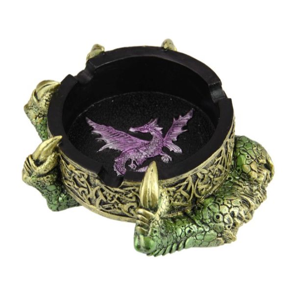 Round Dragon Ashtray - 14cm
