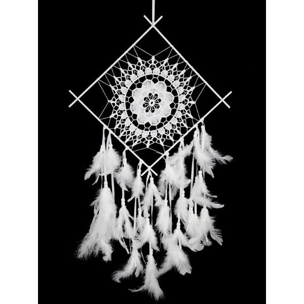 Diamond Macrame Dream Catcher - 30cm