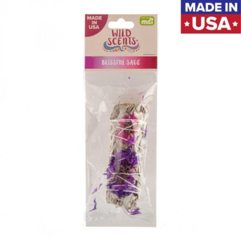 Wild Scents Blissful Sage & Herbs Smudge Stick - 11cm