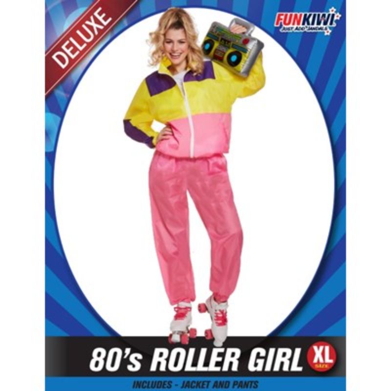 Multi Colour 80s Roller Girl - Extra Large