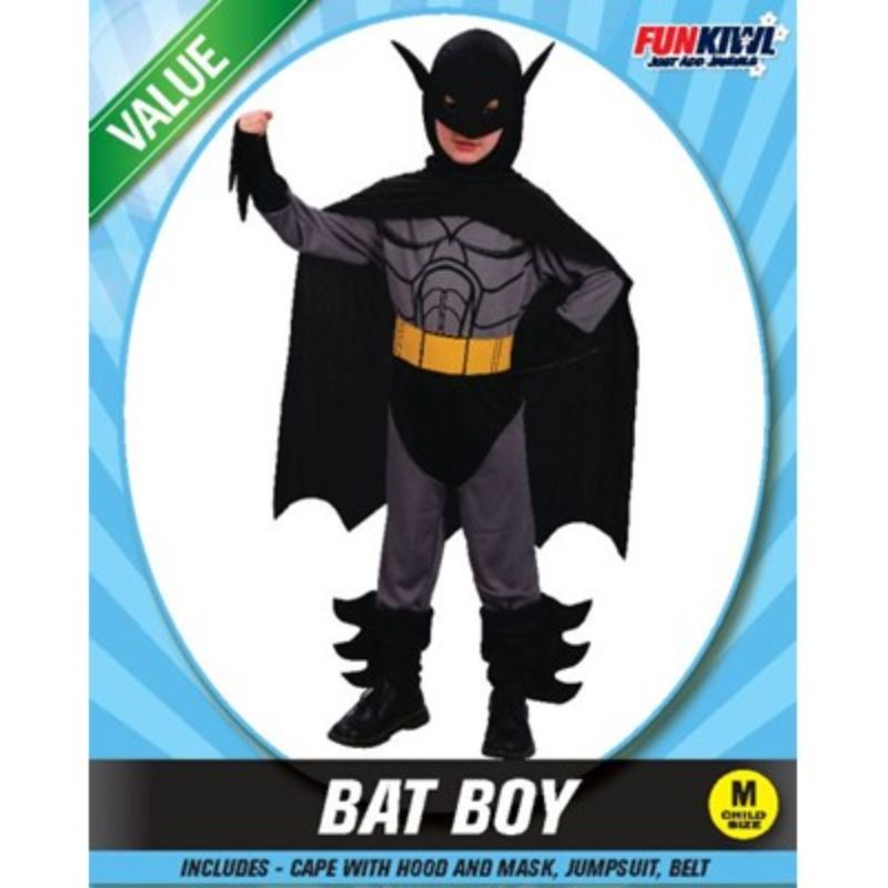 Kids Bat Boy Costume - M