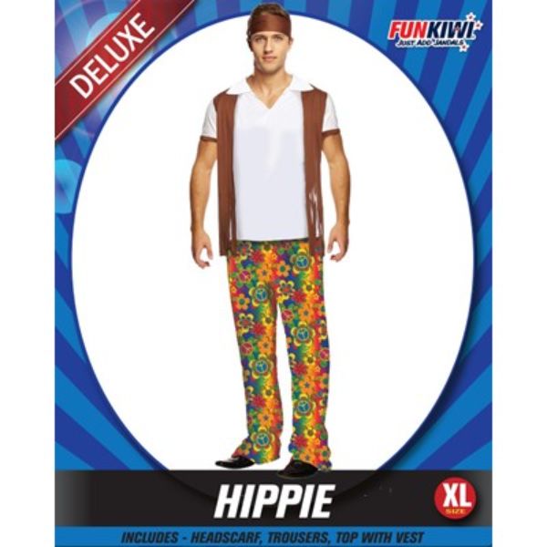 ADULT HIPPIE MAN XL