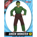Load image into Gallery viewer, Boys Deluxe Green Monster Costume - M