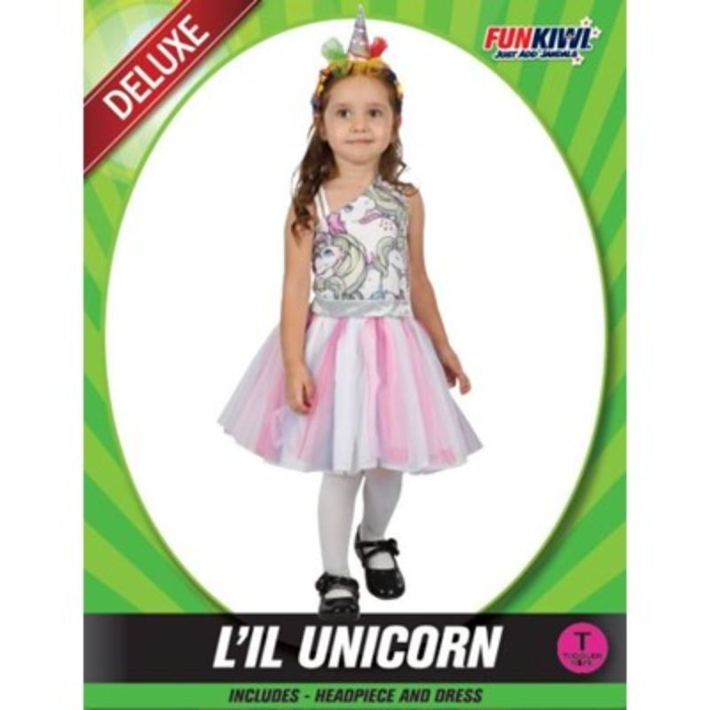 Girls Toddlers Little Unicorn Dress Costume