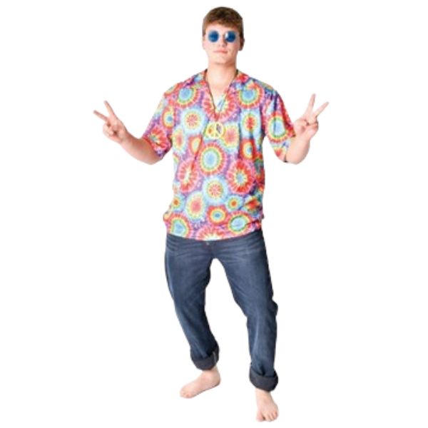 Adults Psychedelic Hippy Shirt - XL