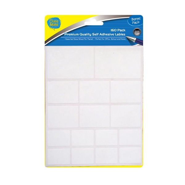 Self Adhesive Labels - 160PK(Assorted Sizes)