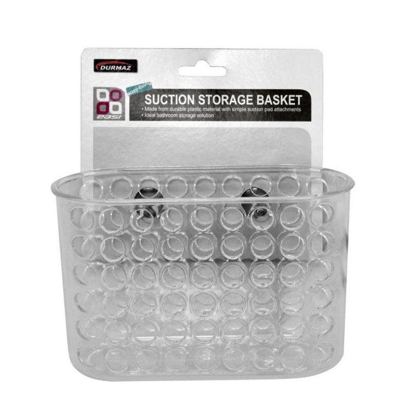 Bathroom Storage Basket with Suction - 19cm x 12cm x 9.5cm