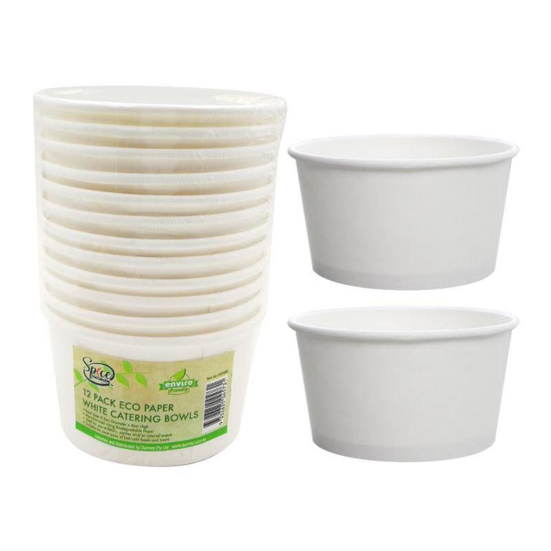 12 Pack White Paper Catering/Paper Cups