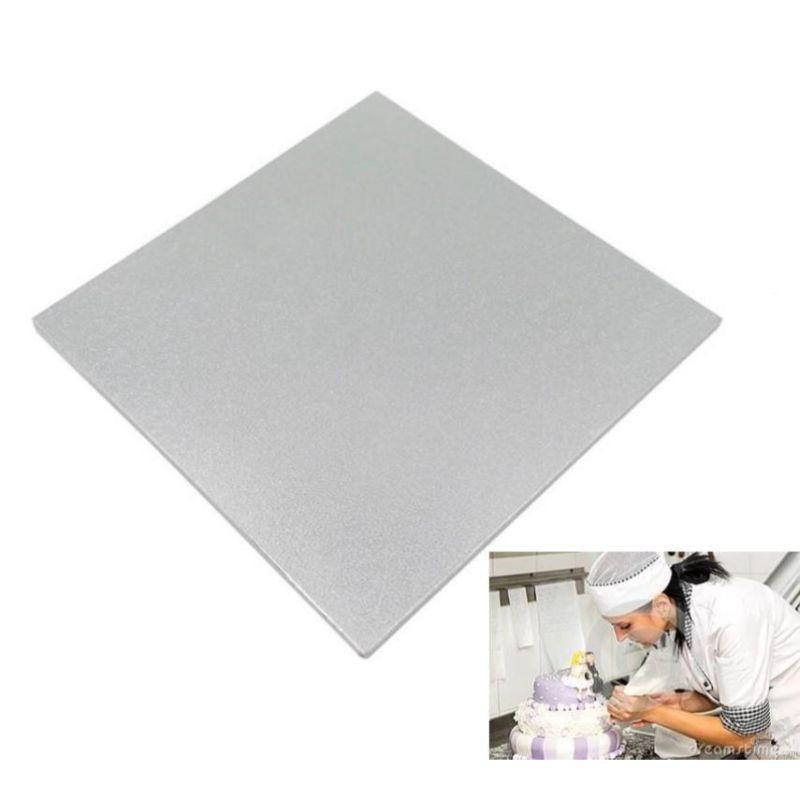 Silver Preminum Heavy Duty Square Cake Board - 35.5cm x 35.5cm x 0.6cm