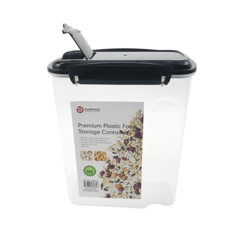 Premium Food Storage Container with Flip Lid - 2.5L