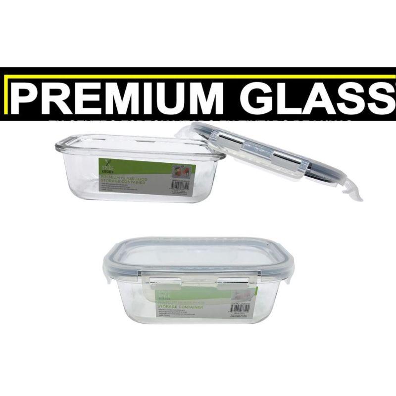 Rectangular Glass Food Storage Container - 390ml