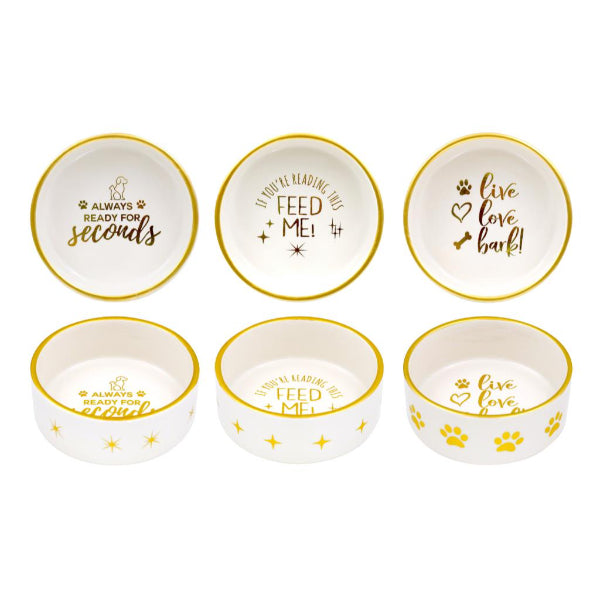 Large Premium Luxe Ceramic Pet Bowl - 19cm x 7.5cm