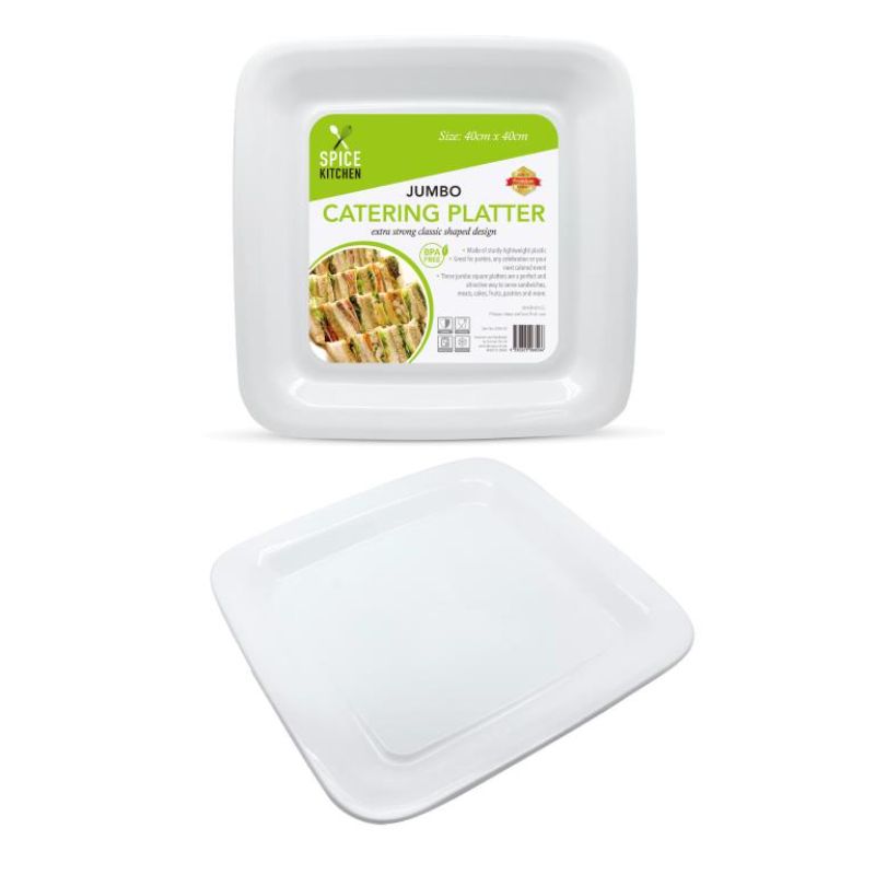 White Jumbo Catering Platter - 40cm x 40cm