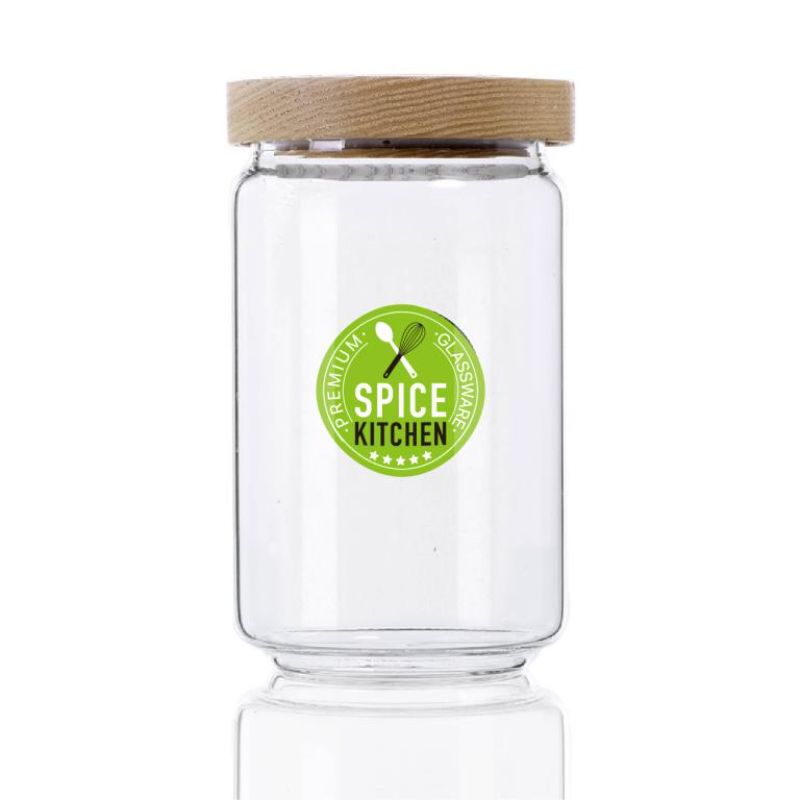 Clear Glass Canister Storage Jar - 750ml | 9cm x 15cm
