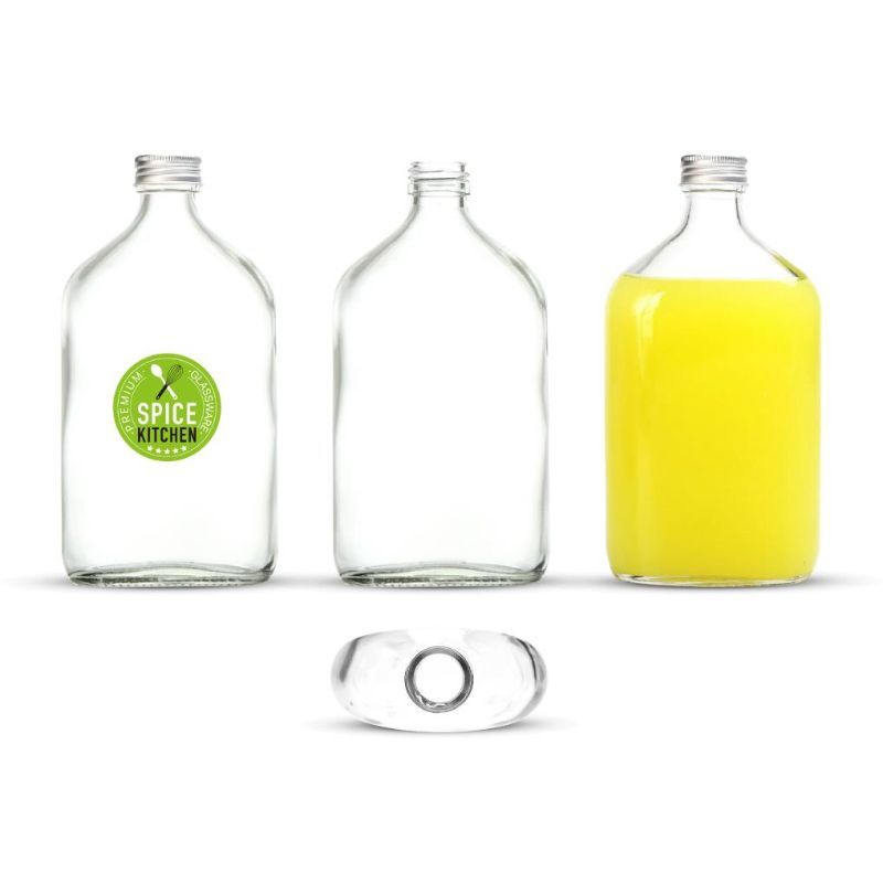 Glass Bottle With Screw Top Lid - 500ml