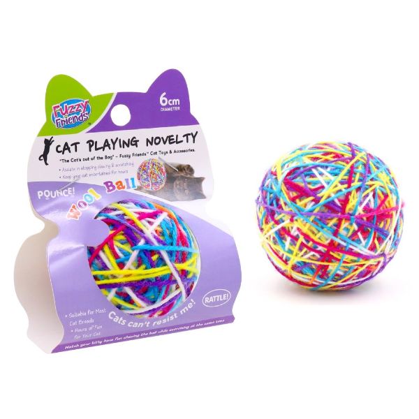 Cat Playing Novelty Wool Ball - 5CM