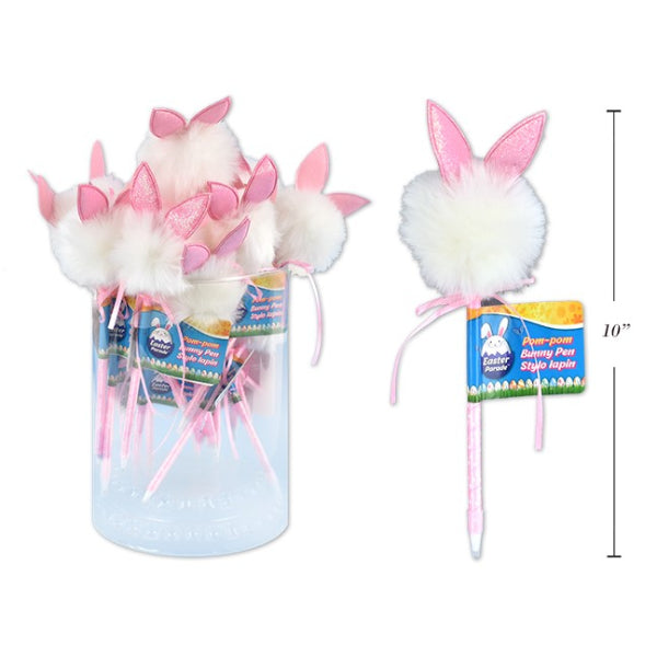 EASTER POMPOM BUNNY EAR PEN 25CM