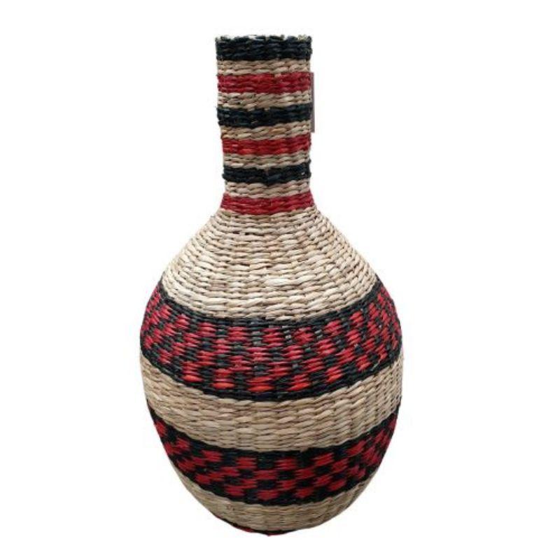 Medium Vase Seagrass and Bamboo - Multi - 41cm