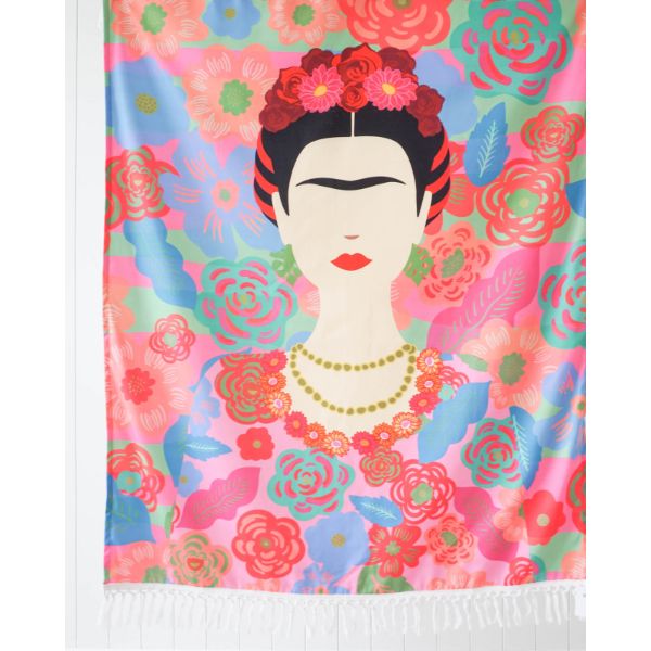 Kahlo Festive Canvas Throw - 130cm x 170cm