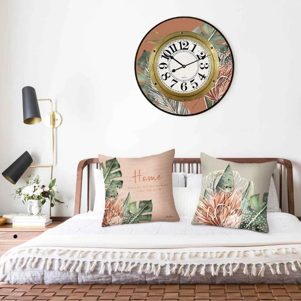 Espresso Floral Protea Cushion - 45cm x 45cm