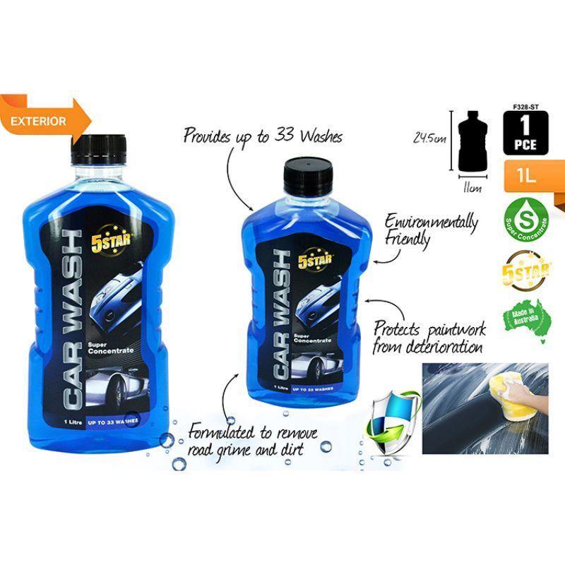 5 Star Car Wash - 1L - The Base Warehouse