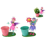 Load image into Gallery viewer, Fairy with Flower Pot Figurine Statue Garden Sculpture - 29cm