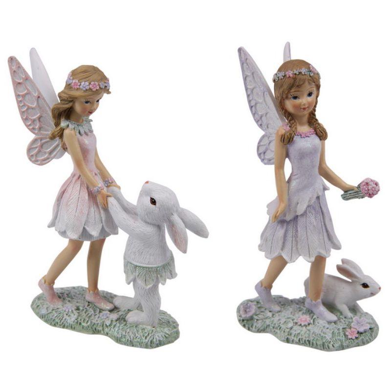 Forest Fairy with Rabbit - 16cm