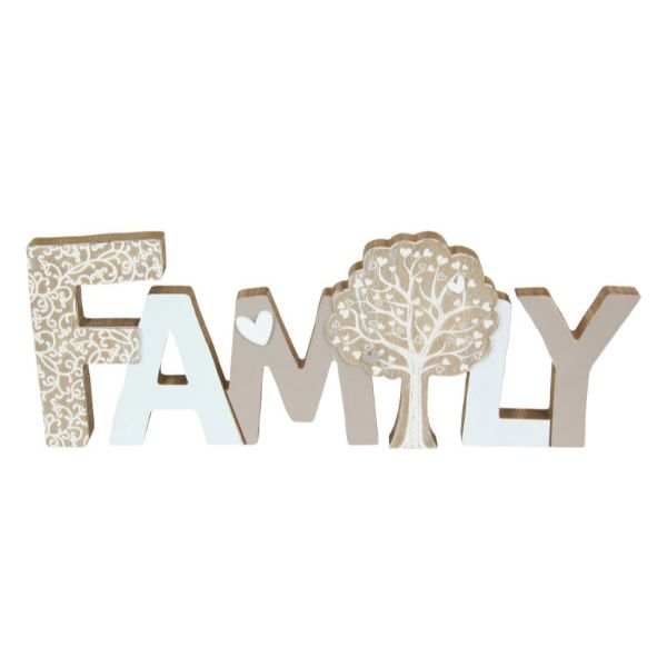 Standing/Hanging MDF Family Plaque - 40cm