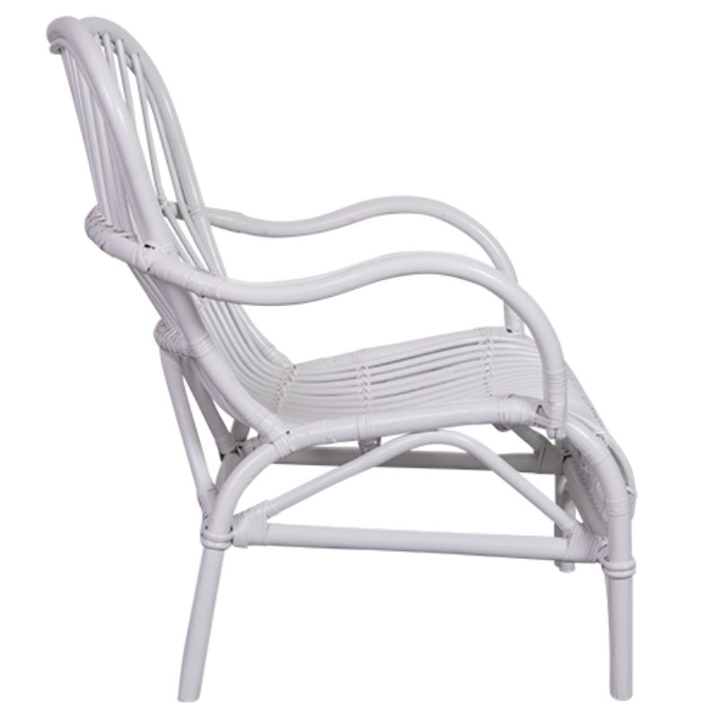 White Rattan Chair - 88cm x 37cm