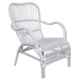 Load image into Gallery viewer, White Rattan Chair - 88cm x 37cm