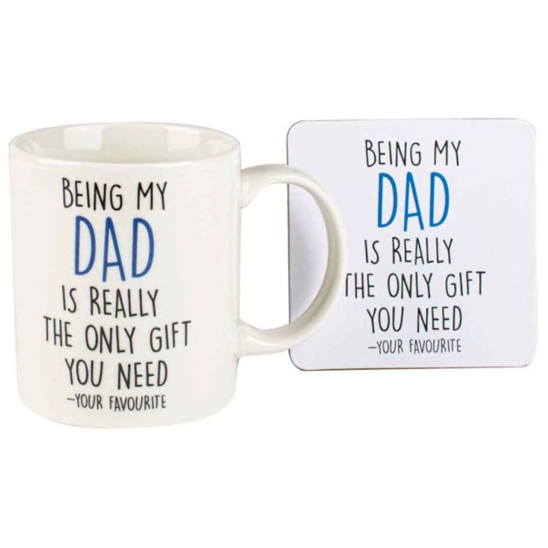 Being My Dad Mug & Coaster Set - 360ml