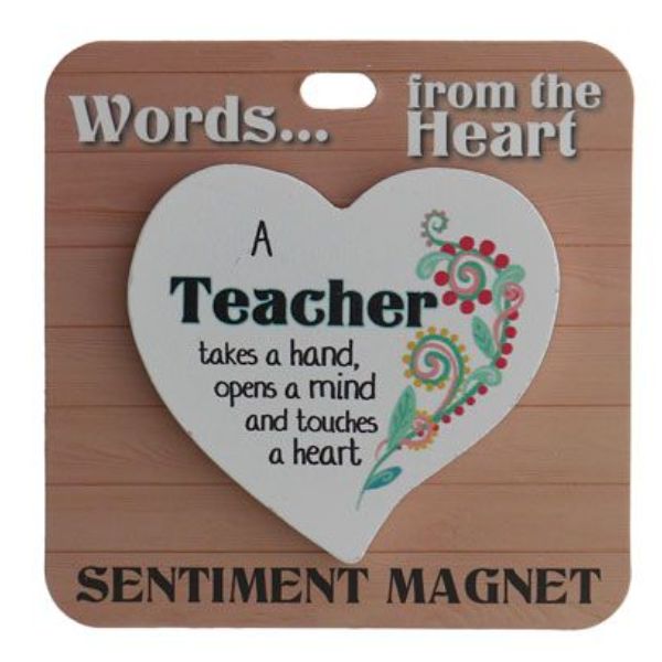 Teacher Heart Sentiment Magnet